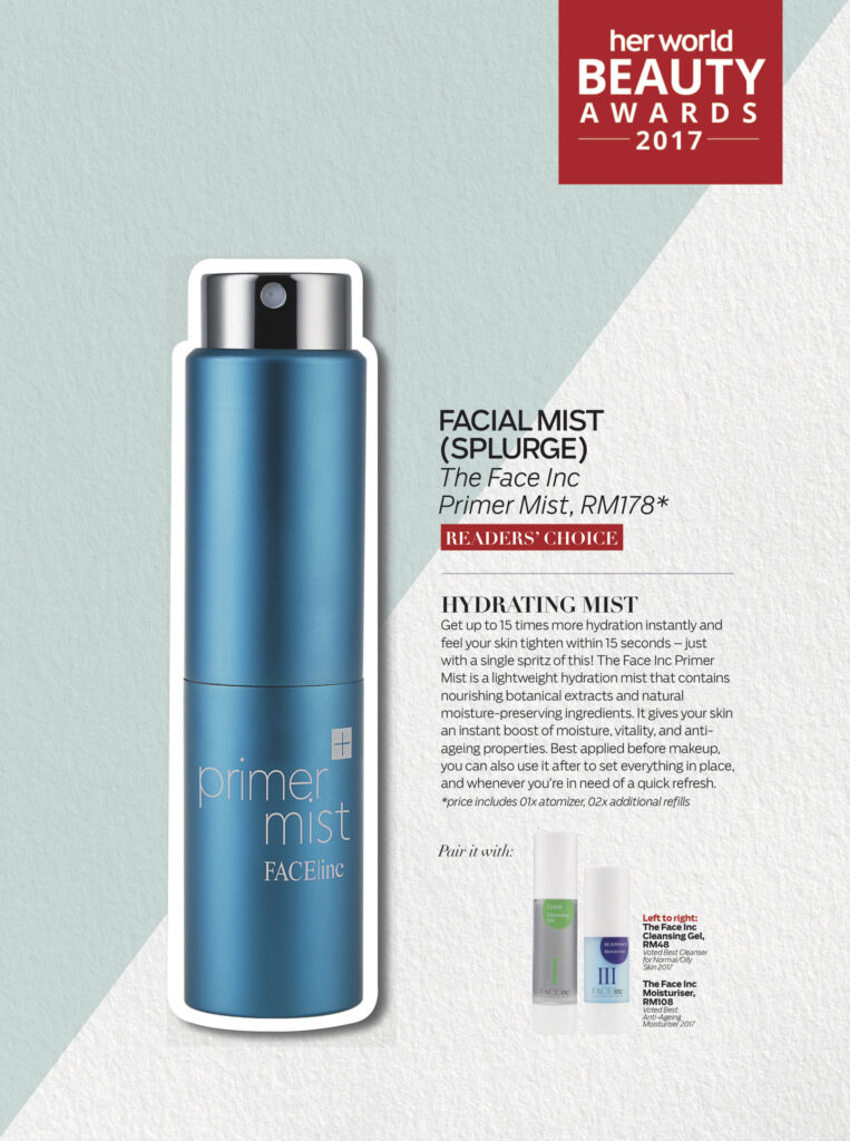 primer mist her world magazine beauty awards